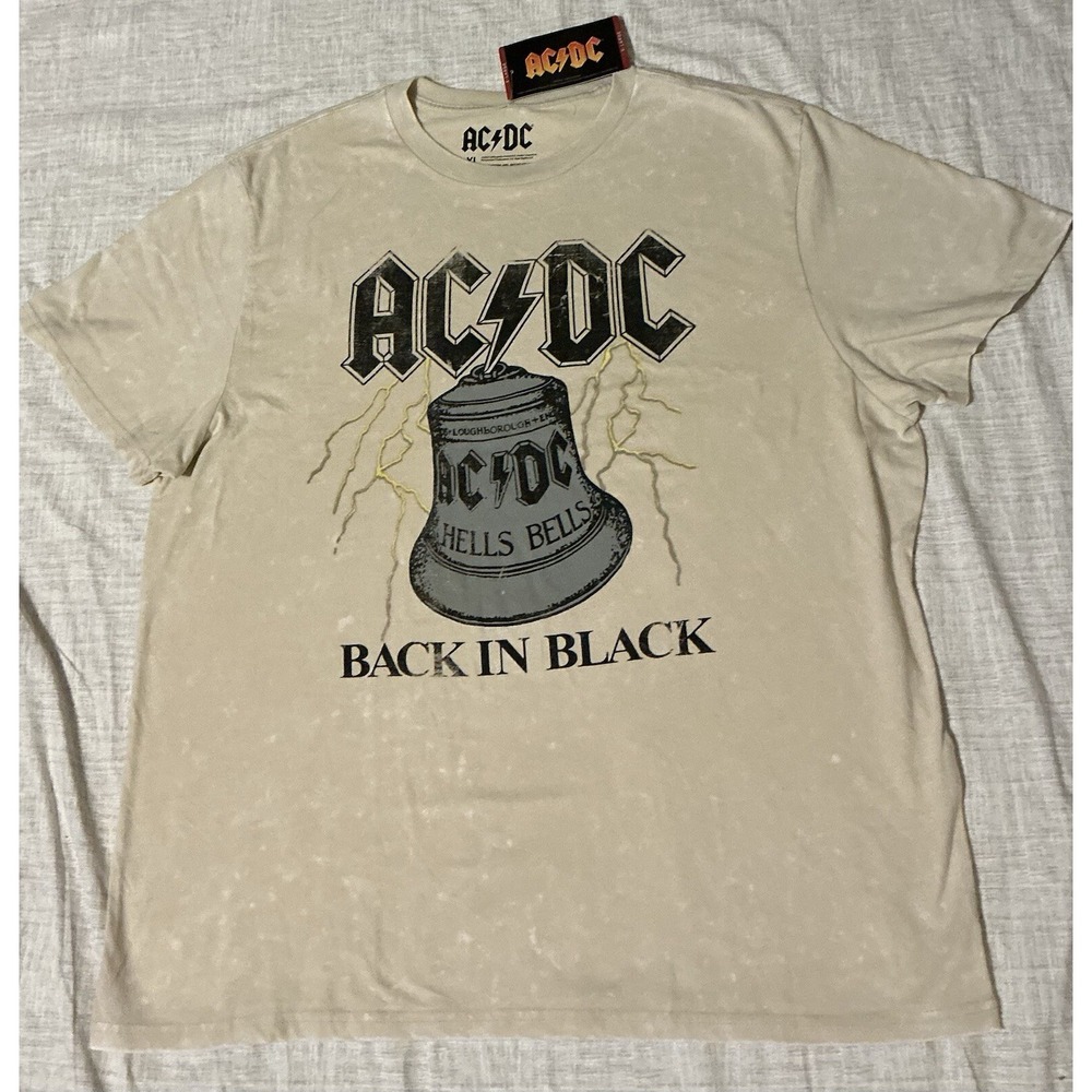 AC/DC Men's  Soft Comfortable Lightweight Crewneck Short Tee NWT Sz L